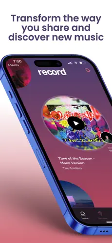 Social Music App - Dedicated Developer - Screen 1