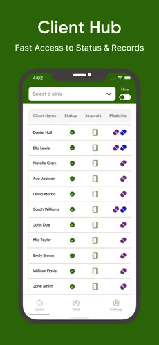 Clinic System App - Dedicated Developer - Screen 2